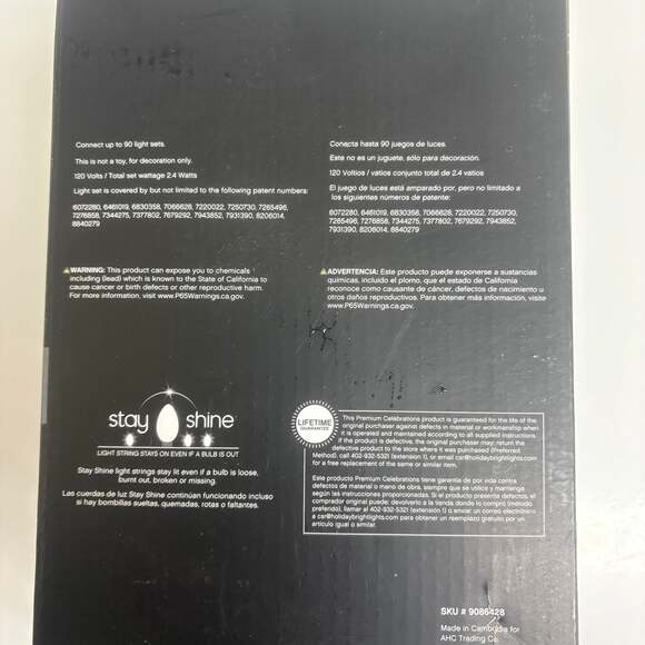 Celebrations Platinum LED 25 Count IndoorOutdoor Professional String Lights 24ft - Picture 3 of 4